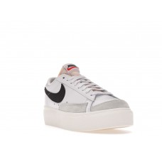 Женские кроссовки Nike Blazer Low Platform White Black (W)