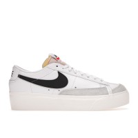 Женские кроссовки Nike Blazer Low Platform White Black (W)
