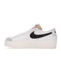 Женские кроссовки Nike Blazer Low Platform White Black (W)
