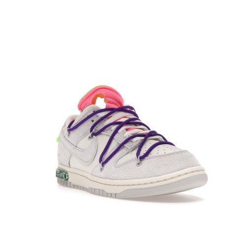 Кроссы Nike Dunk Low Off-White Lot 15 - мужская сетка размеров