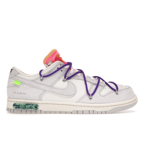 Кроссы Nike Dunk Low Off-White Lot 15 - мужская сетка размеров