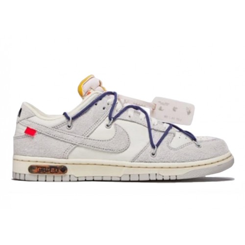 Кроссы Nike Dunk Low Off-White Lot 18 - мужская сетка размеров
