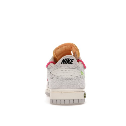Кроссы Nike Dunk Low Off-White Lot 17 - мужская сетка размеров