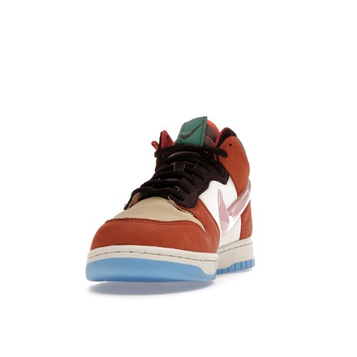 Кроссы Nike Dunk Mid Social Status Free Lunch Chocolate Milk - мужская сетка размеров