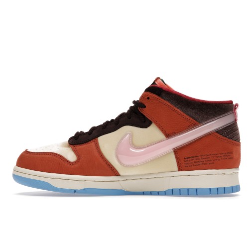Кроссы Nike Dunk Mid Social Status Free Lunch Chocolate Milk - мужская сетка размеров