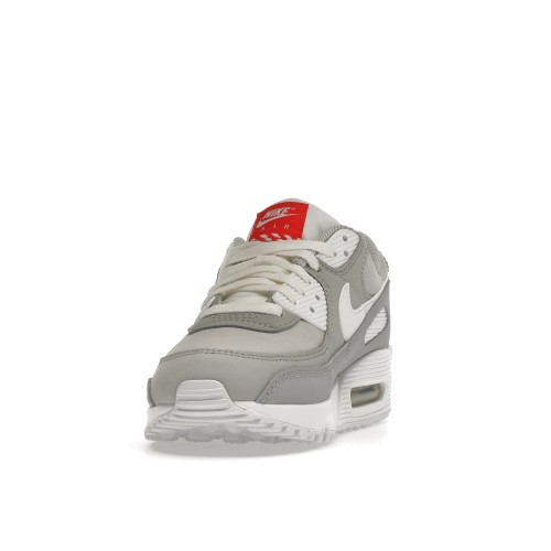 Кроссы Nike Air Max 90 Light Smoke Grey (W) - женская сетка размеров