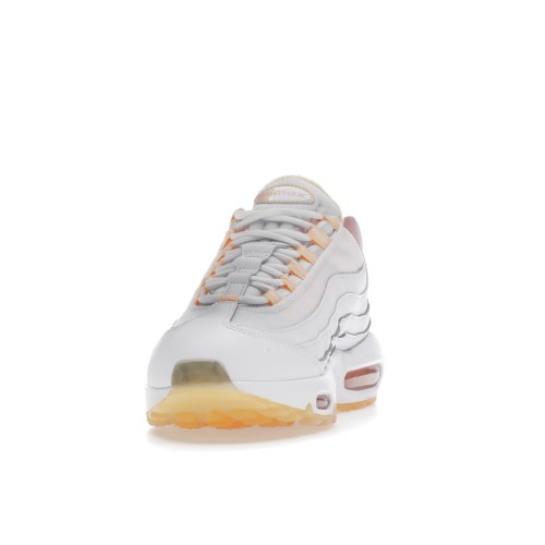 Кроссы Nike Air Max 95 White Arctic Punch Melon Tint (W) - женская сетка размеров