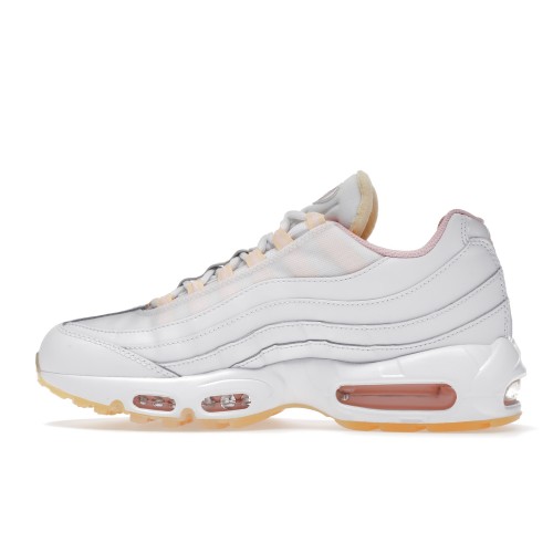 Кроссы Nike Air Max 95 White Arctic Punch Melon Tint (W) - женская сетка размеров