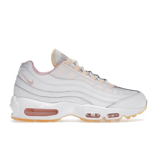 Кроссы Nike Air Max 95 White Arctic Punch Melon Tint (W) - женская сетка размеров