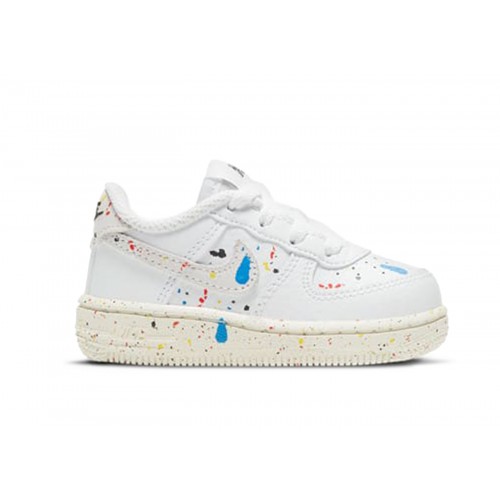 Кроссы Nike Air Force 1 Low LV8 3 White Sail (TD) - детская сетка размеров
