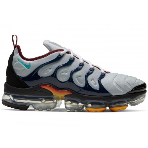 Кроссы Nike Air VaporMax Plus Platinum Midnight Navy - мужская сетка размеров