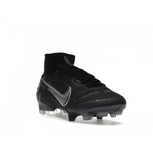 Nike Mercurial Superfly 8 FG Black Metallic Silver Gold - мужская сетка размеров Nike Mercurial Superfly 8 FG Black Metallic Silver Gold - мужская сетка размеров