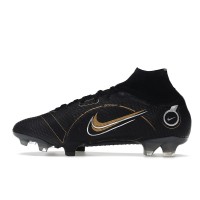 Nike Mercurial Superfly 8 FG Black Metallic Silver Gold