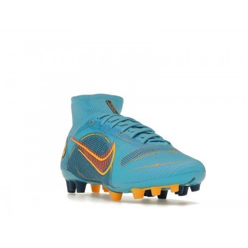 Nike Mercurial Superfly 8 Elite AG Chlorine Blue Laser Orange - мужская сетка размеров Nike Mercurial Superfly 8 Elite AG Chlorine Blue Laser Orange - мужская сетка размеров