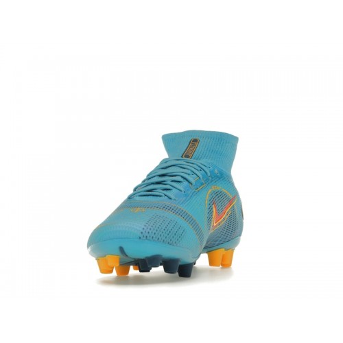 Nike Mercurial Superfly 8 Elite AG Chlorine Blue Laser Orange - мужская сетка размеров Nike Mercurial Superfly 8 Elite AG Chlorine Blue Laser Orange - мужская сетка размеров