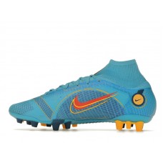 Nike Mercurial Superfly 8 Elite AG Chlorine Blue Laser Orange