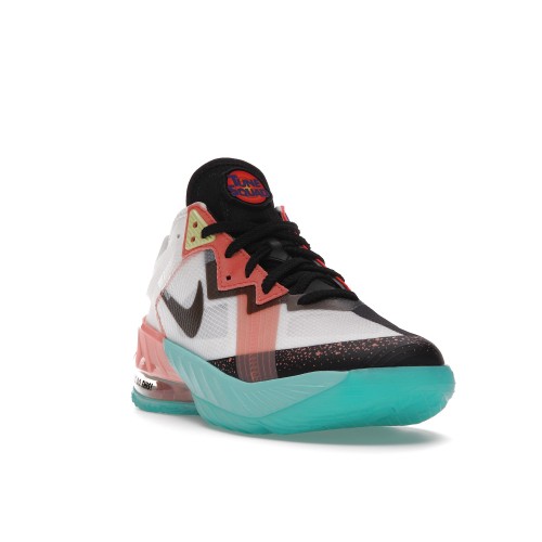 Кроссы Nike LeBron 18 Low Summit White Space Jam (GS) - подростковая сетка размеров