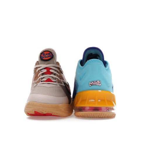 Кроссы Nike LeBron 18 Low Wile E. vs Roadrunner Space Jam (GS) - подростковая сетка размеров
