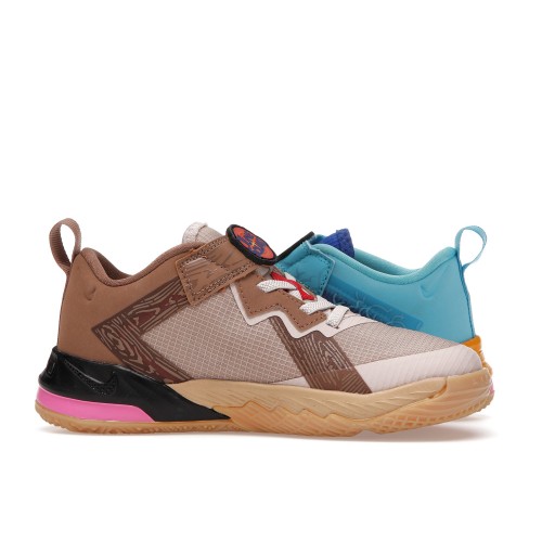 Кроссы Nike LeBron 18 Low Wile E. vs Roadrunner Space Jam (PS) - подростковая сетка размеров