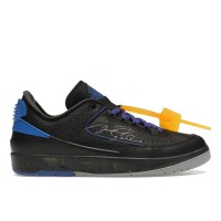 Кроссовки Jordan 2 Retro Low SP Off-White Black Blue