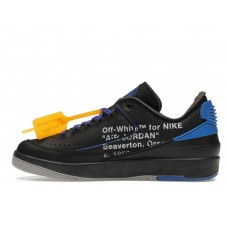 Кроссовки Jordan 2 Retro Low SP Off-White Black Blue