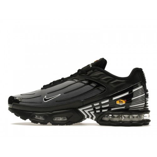 Кроссы Nike Air Max Plus 3 Black White - мужская сетка размеров