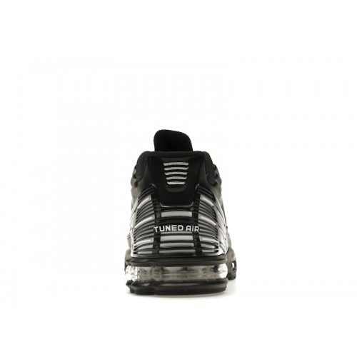 Кроссы Nike Air Max Plus 3 Black White - мужская сетка размеров