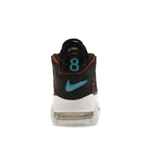 Кроссы Nike Air More Uptempo Black Fusion Red (GS) - подростковая сетка размеров