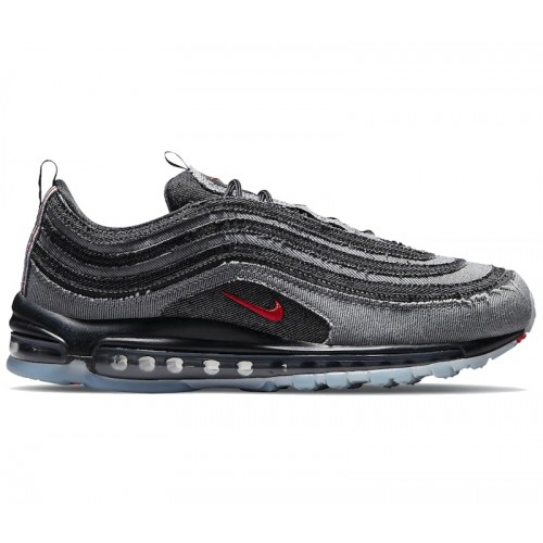 Кроссы Nike Air Max 97 Dark Smoke Grey Denim - мужская сетка размеров