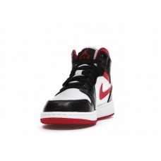 Подростковые Jordan 1 Mid Gym Red Black White (GS)