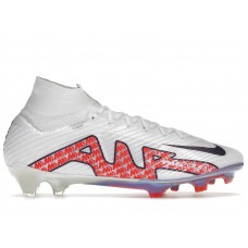Nike Zoom Mercurial Superfly 9 Elite FG White Bright Crimson