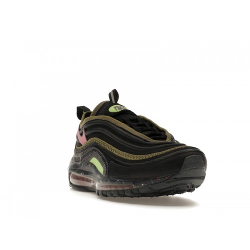 Кроссы Nike Air Max 97 Terrascape Black Elemental Pink Lime - мужская сетка размеров