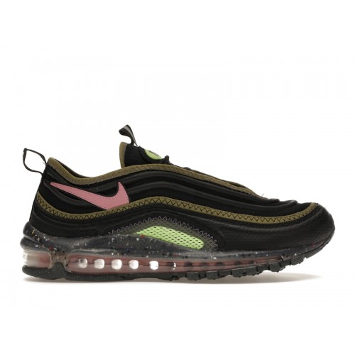 Кроссы Nike Air Max 97 Terrascape Black Elemental Pink Lime - мужская сетка размеров