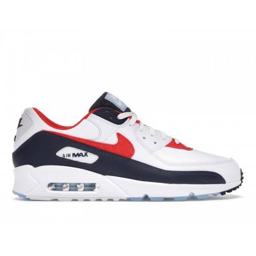 Кроссы Nike Air Max 90 USA Denim - мужская сетка размеров