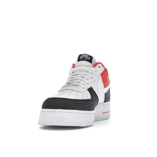 Кроссы Nike Air Force 1 Low USA Denim - мужская сетка размеров