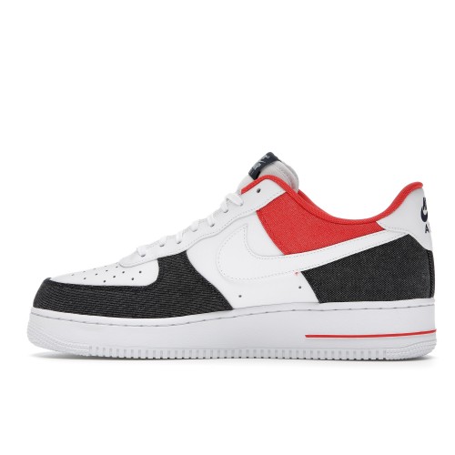 Кроссы Nike Air Force 1 Low USA Denim - мужская сетка размеров