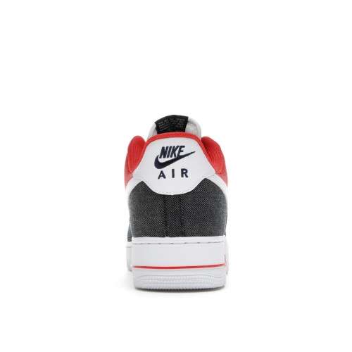 Кроссы Nike Air Force 1 Low USA Denim - мужская сетка размеров