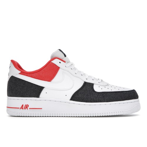 Кроссы Nike Air Force 1 Low USA Denim - мужская сетка размеров