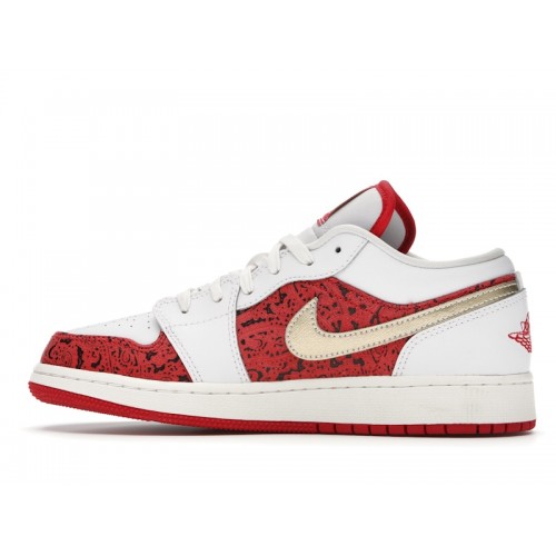 Кроссы Jordan 1 Low Spades (GS) - подростковая сетка размеров