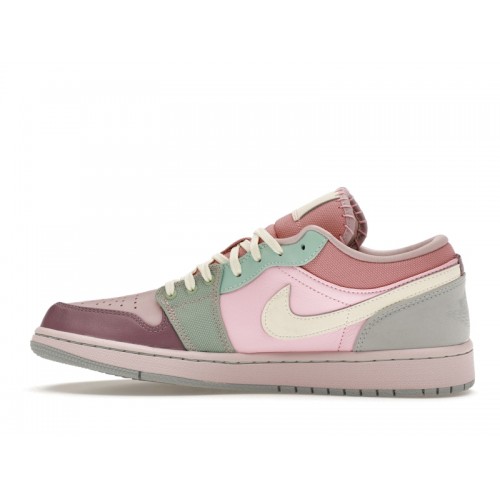 Кроссы Jordan 1 Low Easter Pastel - мужская сетка размеров