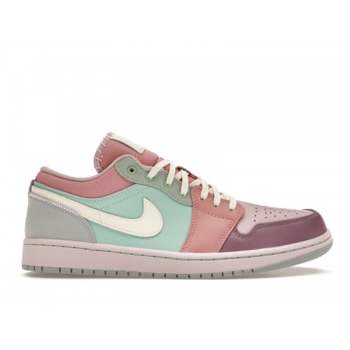 Кроссы Jordan 1 Low Easter Pastel - мужская сетка размеров