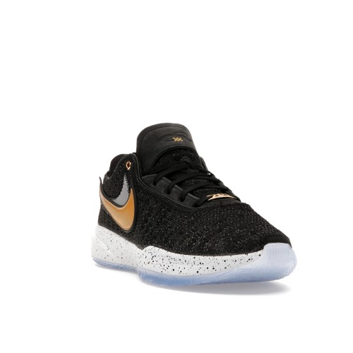 Кроссы Nike LeBron 20 Black Metallic Gold - мужская сетка размеров