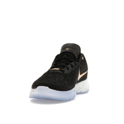 Кроссы Nike LeBron 20 Black Metallic Gold - мужская сетка размеров