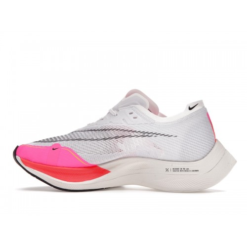 Кроссы Nike ZoomX Vaporfly Next% 2 White Pink - мужская сетка размеров