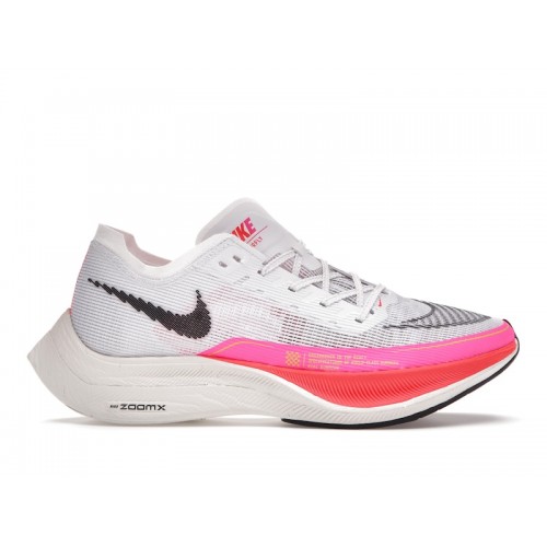 Кроссы Nike ZoomX Vaporfly Next% 2 White Pink - мужская сетка размеров