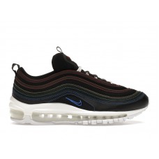 Женские кроссовки Nike Air Max 97 Black Rainbow Stitching (W)