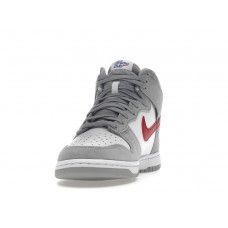 Кроссовки Nike Dunk High Light Smoke Grey Gym Red
