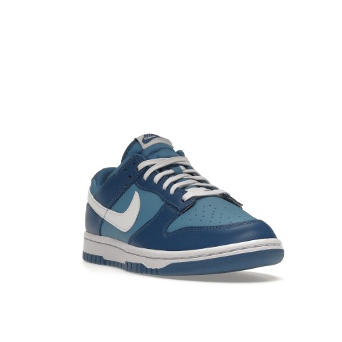 Кроссы Nike Dunk Low Dark Marina Blue - мужская сетка размеров