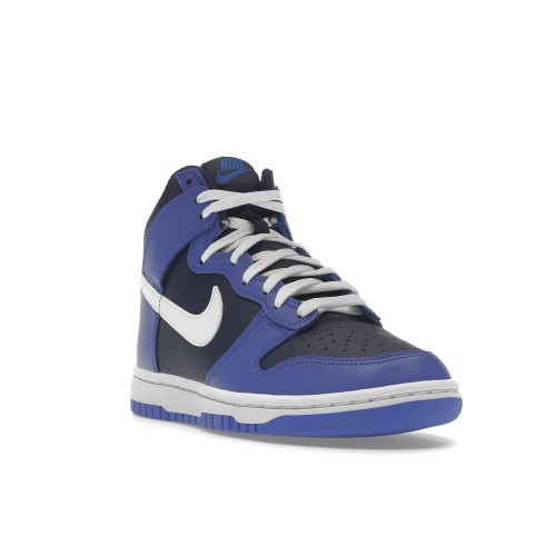Кроссы Nike Dunk High Medium Blue Midnight Navy - мужская сетка размеров
