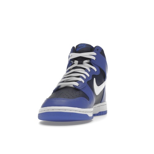 Кроссы Nike Dunk High Medium Blue Midnight Navy - мужская сетка размеров
